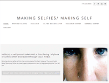 Tablet Screenshot of makingselfiesmakingself.com